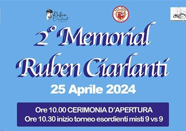 2° Memorial Ruben Ciarlanti: ricordo di un amico e prevenzione salute