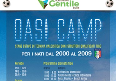 Tecnica calcistica individuale e coordinazione: Oasi Camp a Sutri è la nuova idea dei mister Frasca e Forti