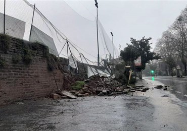 Castel Sant'Elia: crollano 20 metri di campo. Rinviata la gara contro il G.Castello