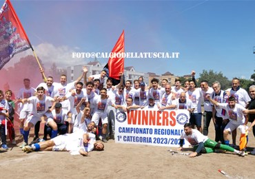 Jfc Civita Castellana, sei gol e poi festa Promozione. Ferri e Tribolati: 