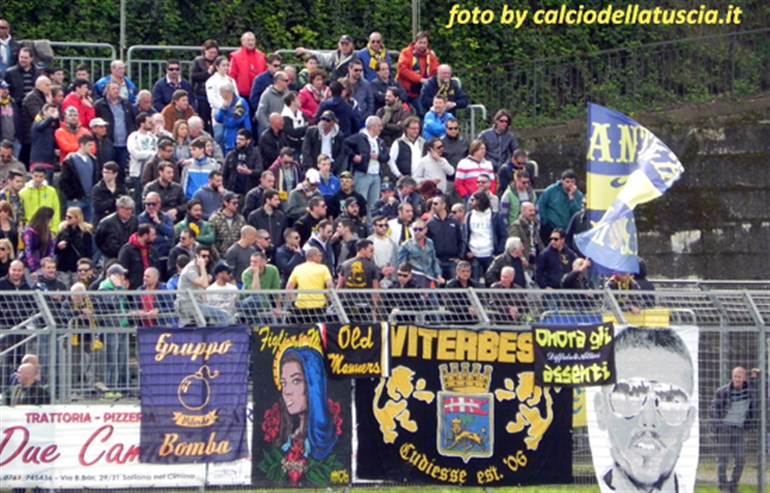 FC Viterbo-Civitavecchia posticipata alle 14.30: scende in campo anche il tifo gialloblù